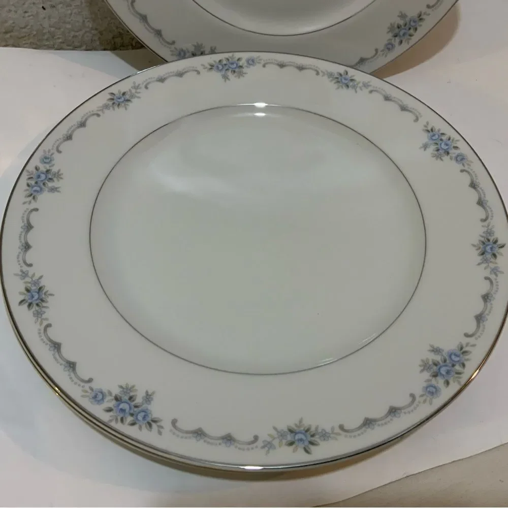 TWO Style House  anniversary dinner plates 101/2” Fine china G26
